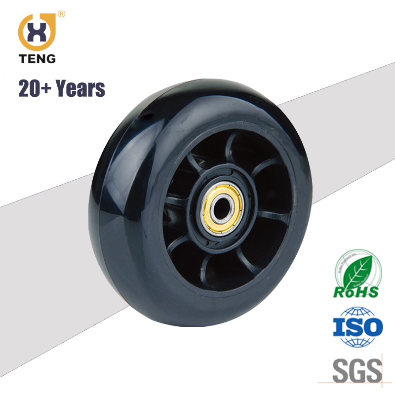 4/5 Inch Supermarket Trolley Wheel Shopping Cart TPE Industrial Caster