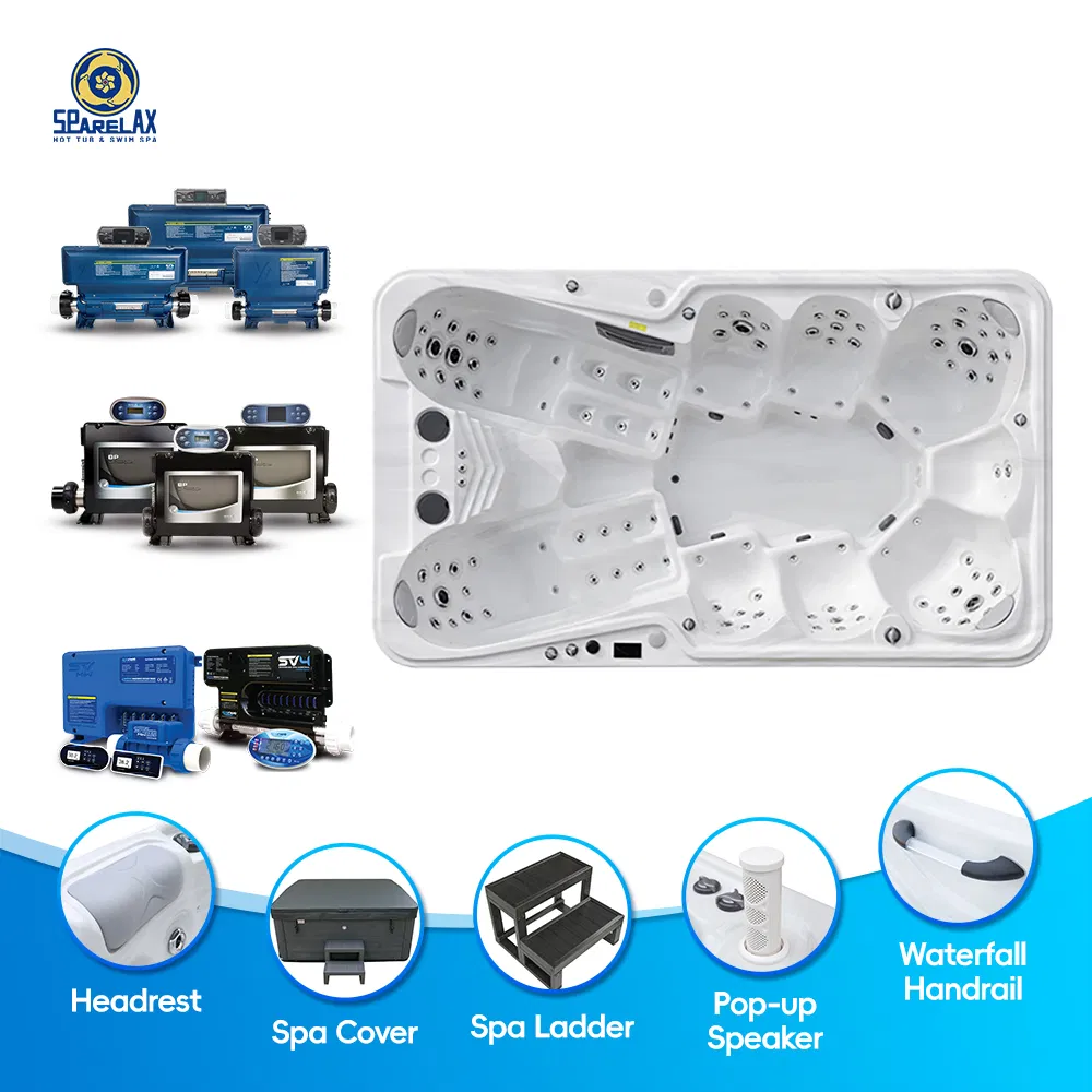 Акриловая SPA-ванна для 9 человек с массажем