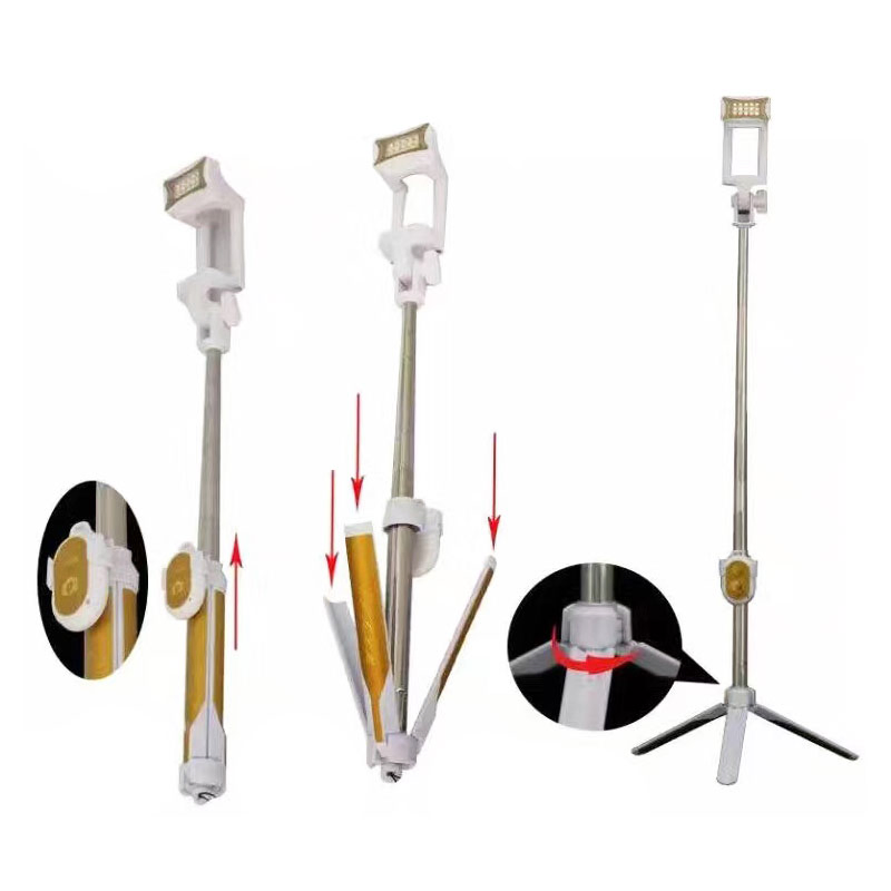 Блютуз-монопод для селфи с LED-подсветкой