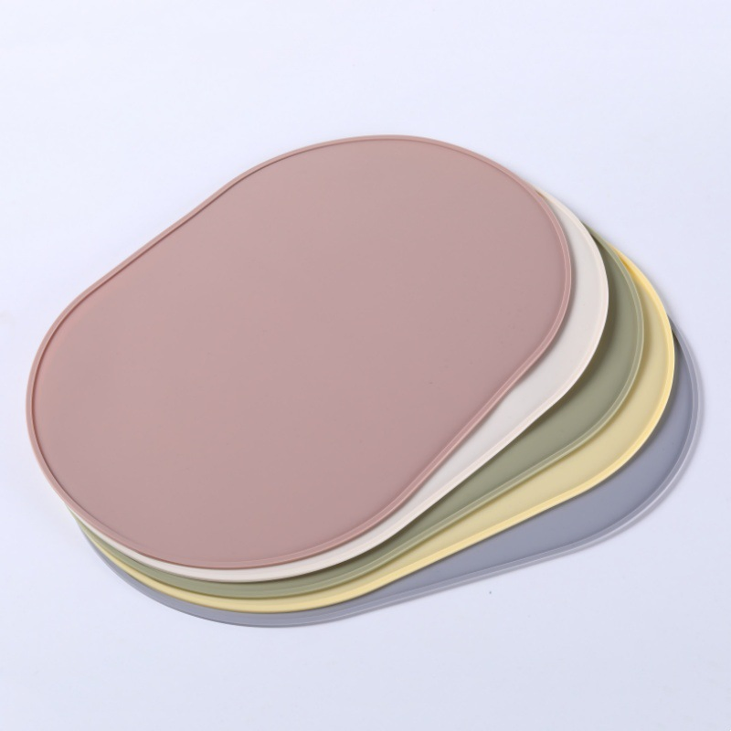 Solid Color Dining Mat, Insulation Mat, Anti Scald Mat, Plate Mat, Silicone Waterproof and Oil Proof Western Table Mat Manufacturer Wholesale