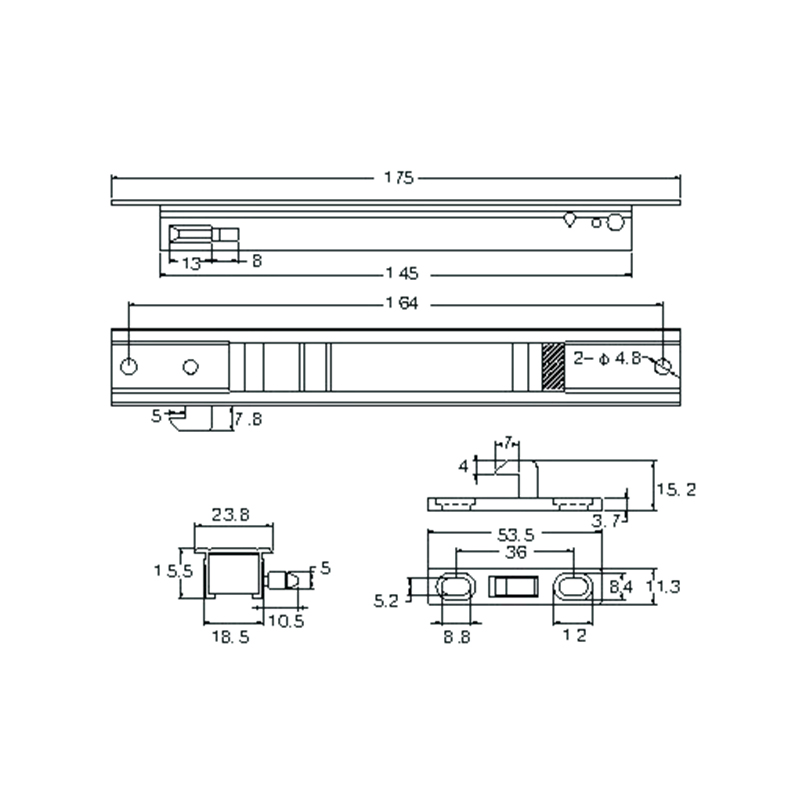 Window Hardware Accessories Sliding Window Latch Lock-Stg712