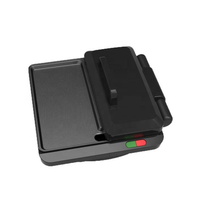 Electric Press Fixed 2-Slice Sandwich Maker with Non-Stick Coated Plates