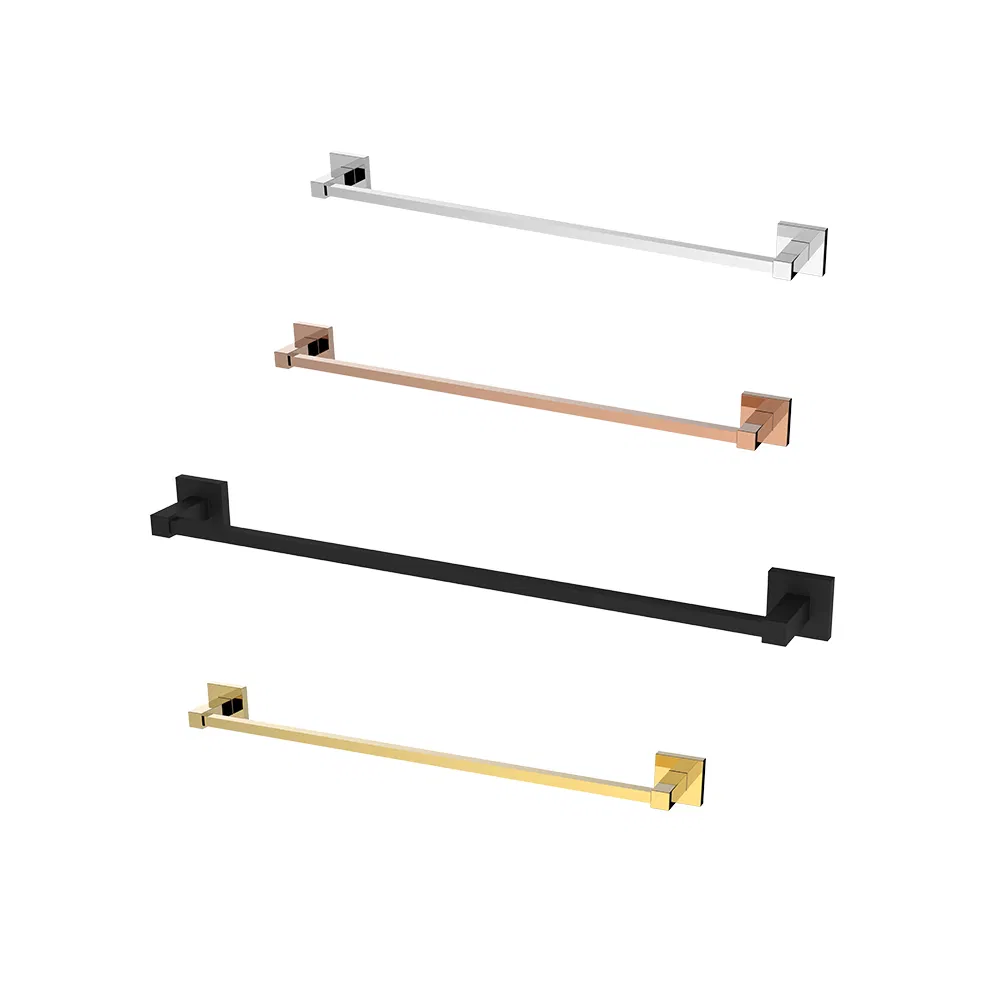 Квадратный полотенцедержатель из латуни и нержавеющей стали