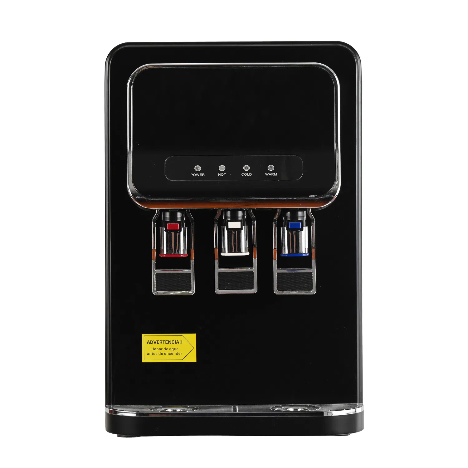 3 Taps Cold Hot Desktop Drinking Water Cooler Dispenser with Electric Compressor Cooling