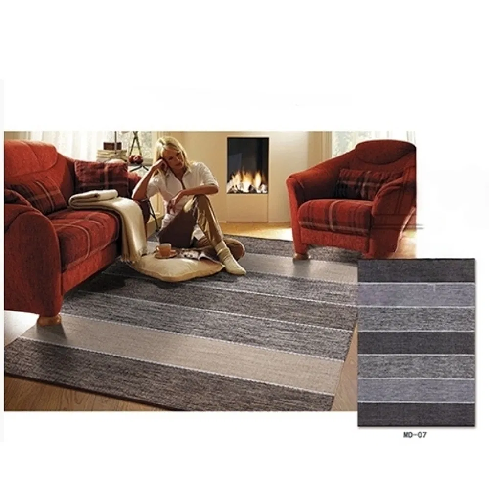 Lingding OEM Custom Floor-Decorative Plain Color Strip Flooring Tiles Carpet