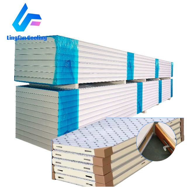 Decorative PU Roof Sandwich Panel House Prefabricated Aluminum Cold Room Rock Wool Sandwich Panel