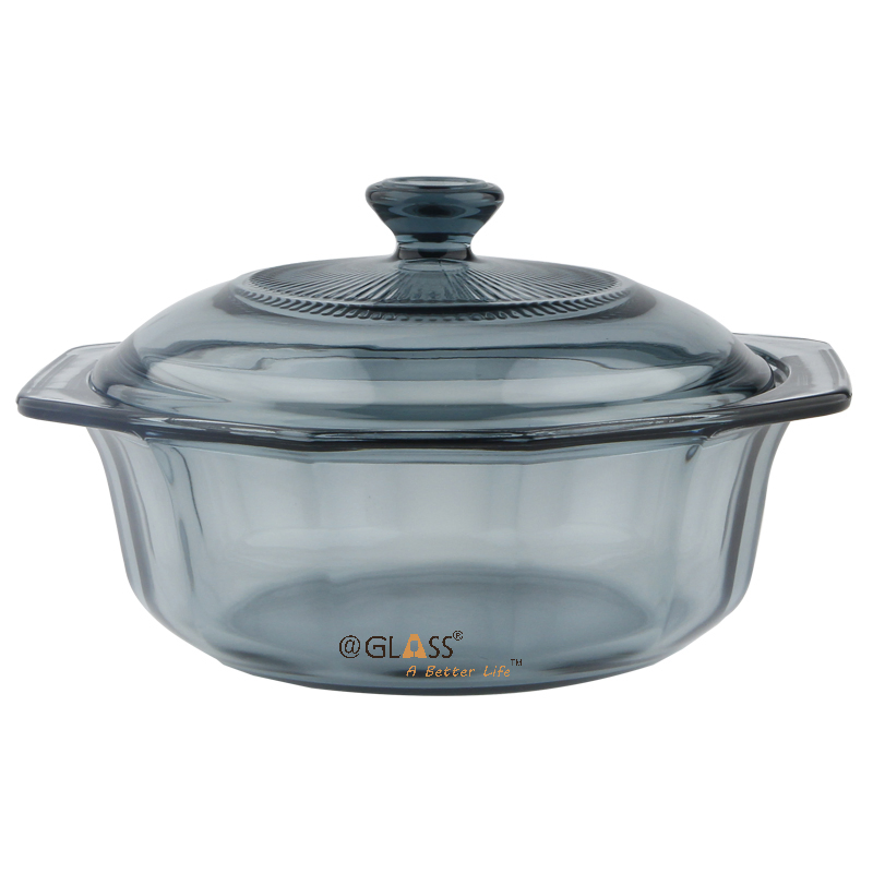 Набор стеклянных кастрюль для кухни, жаропрочный