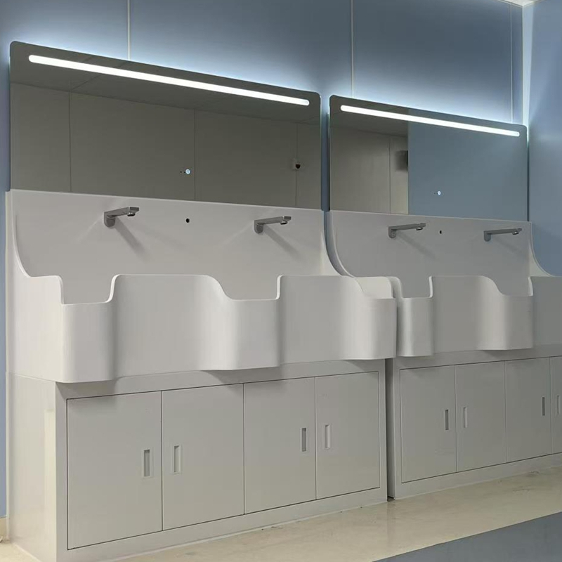 Wave Style DuPont Corian Automatic Faucet Sink
