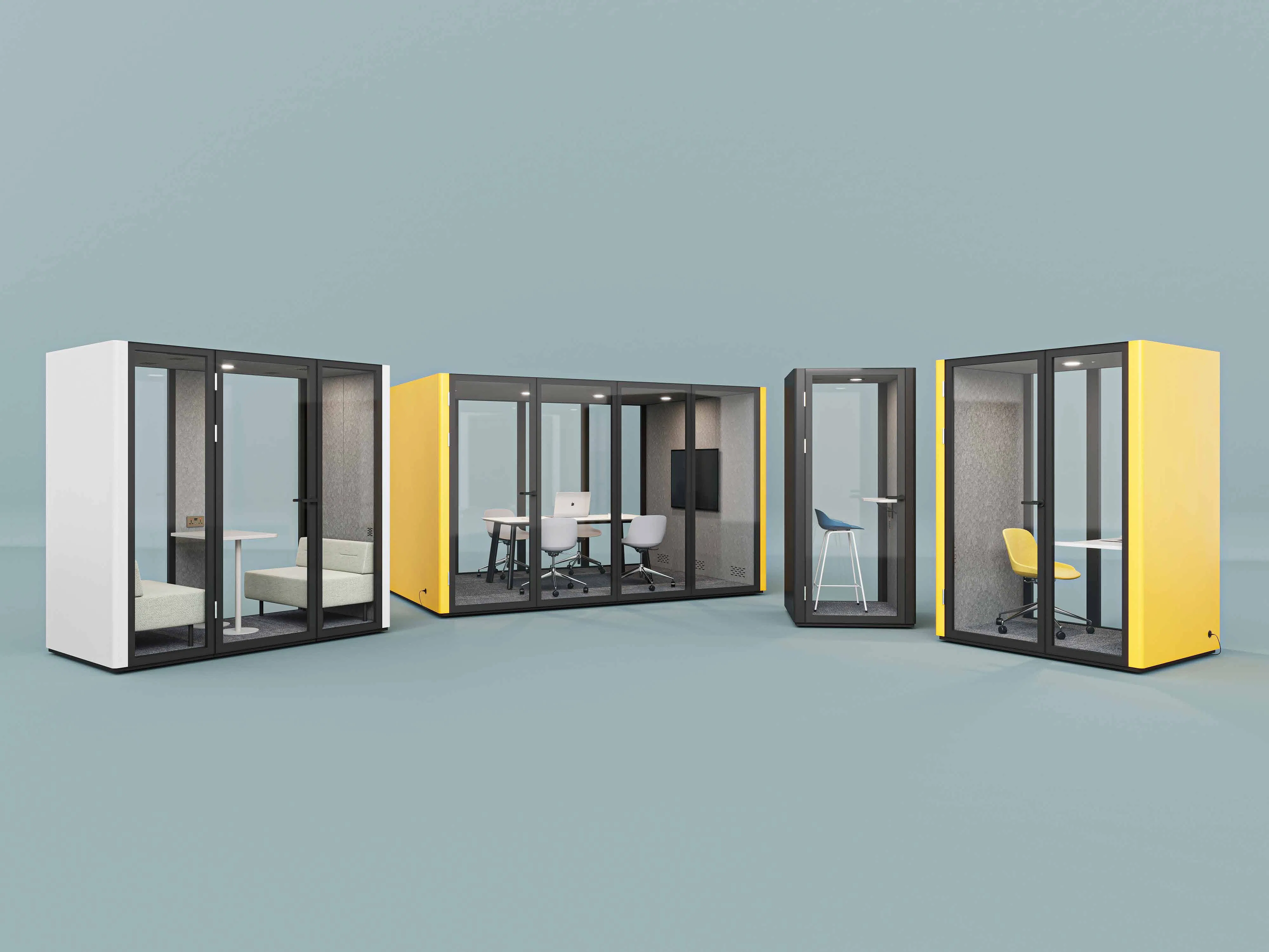 UL-Certified 15m Soundproof Meeting Pod - Mobile Office Booth W/ 4-Fan Ventilation & 10mm Safety Glass (Enterprise-Grade)