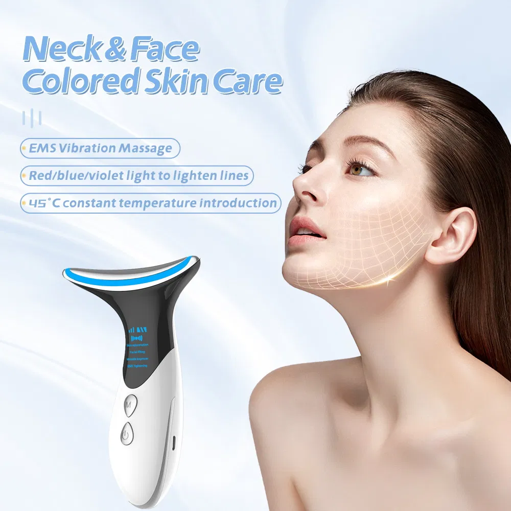 Beauty Neck Instrument Fade Neck Lines Lift Firming Anti-Wrinkle Massage Neck Face Color Light Beauty Rejuvenation Instrument Beauty Neck Instrument