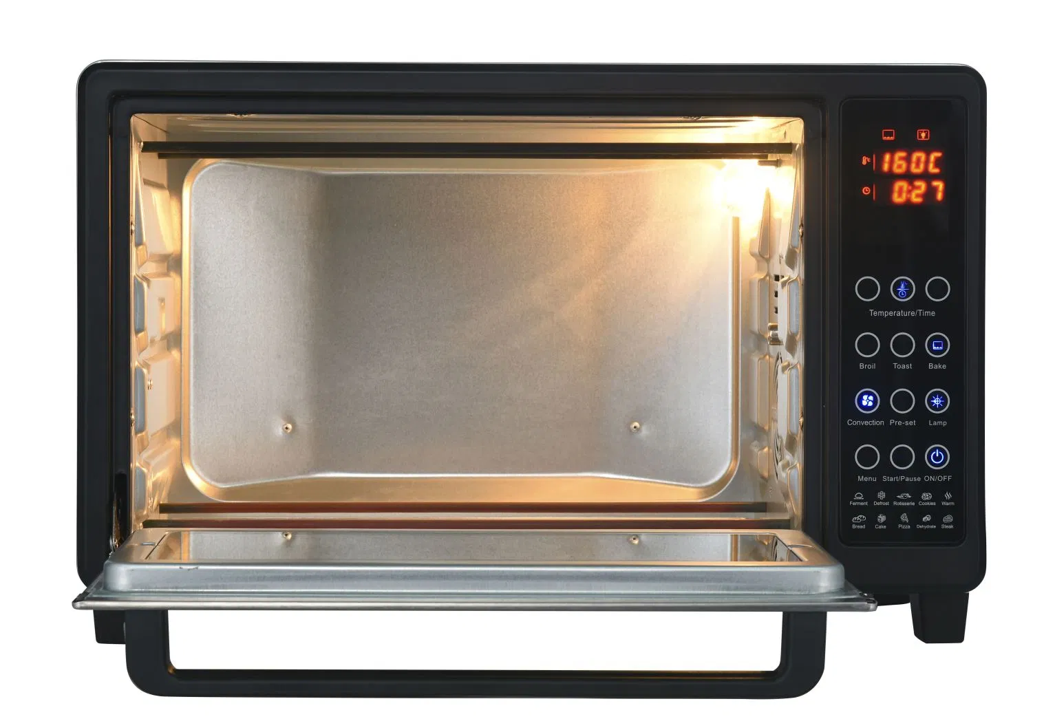 Electric Convection Chicken Roasted Grilled Touch Digital Baking Toaster Oven