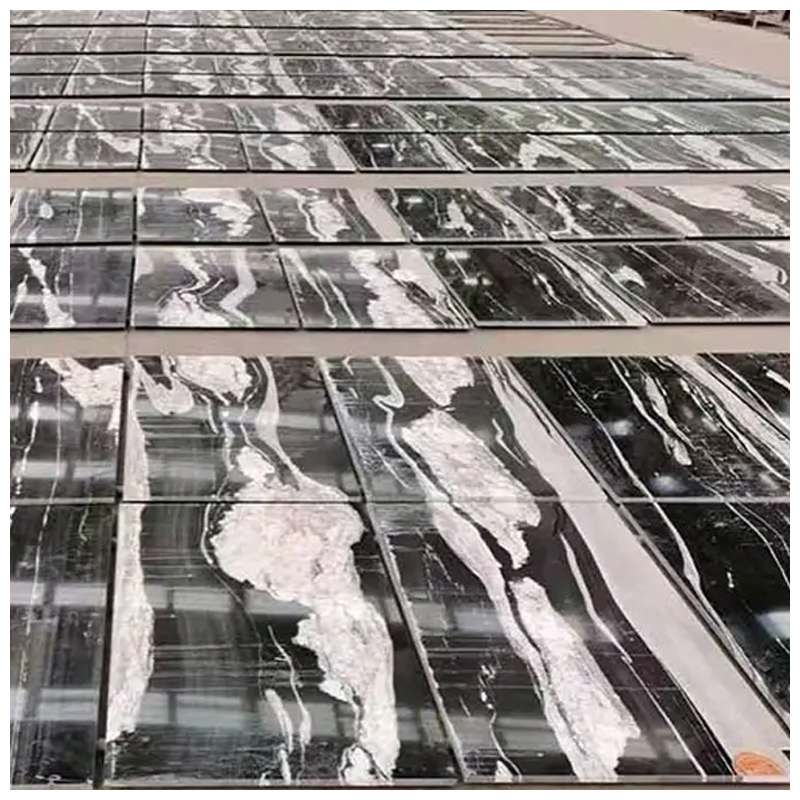 Brazilian Black and White Copacabana Quartzite Tiles