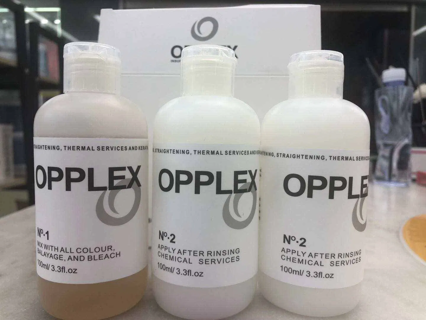 Opplex Blonde Maintenance Kit Repairs Damaged Hair Professional Hair Care 525ml