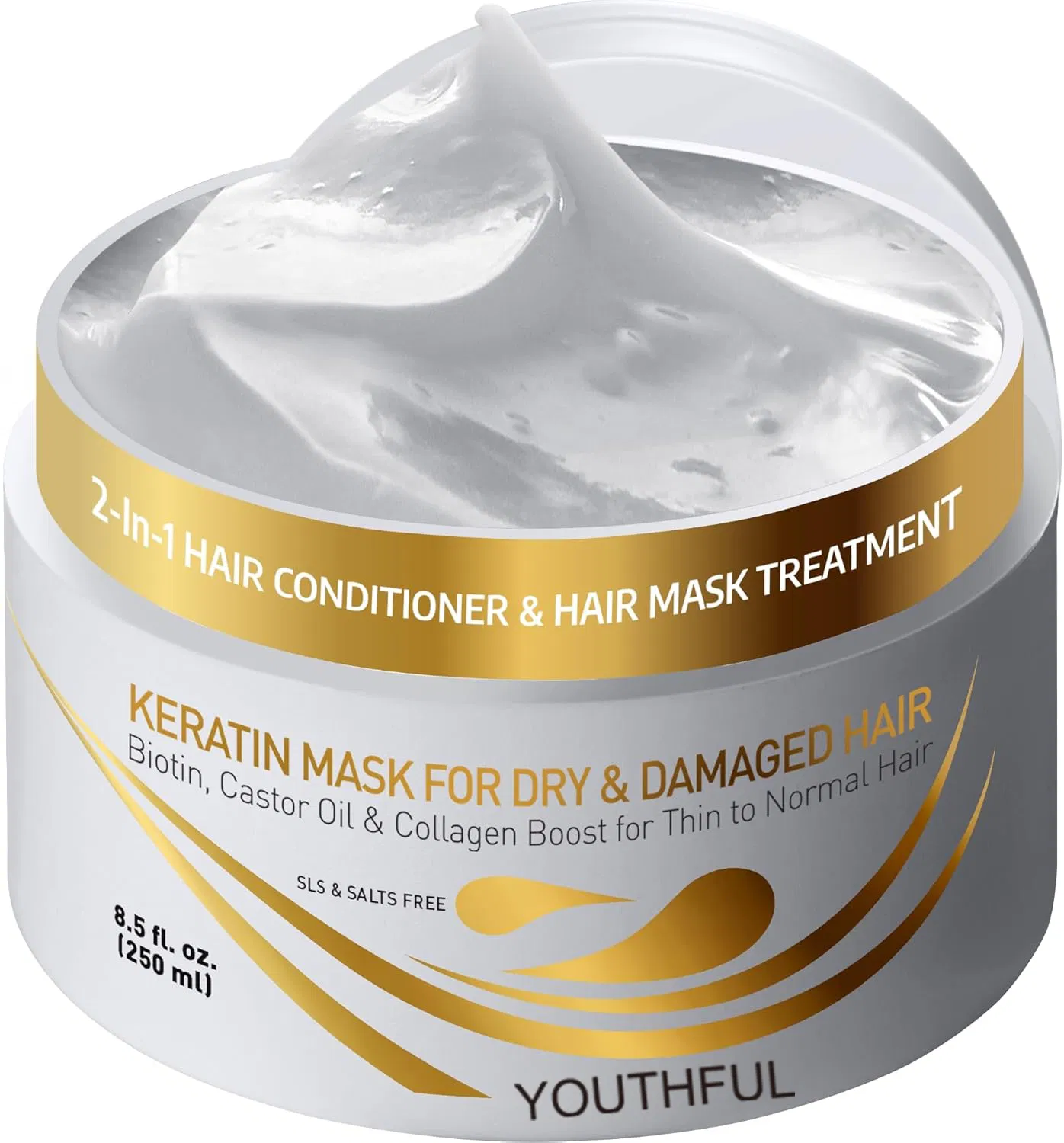 250ml Repair Dry Damaged Hair Deep Care Keratin Hair Treatment Hair Mask
