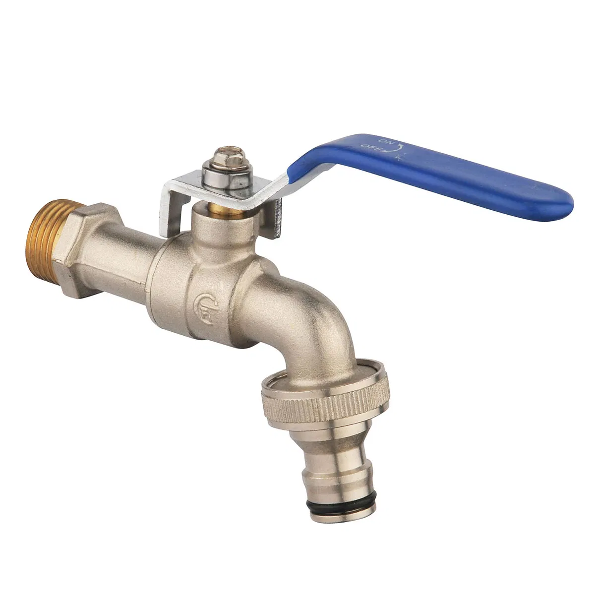 1/2" Nickel-Plated Zinc Alloy Water Nozzle Taps Washing Machine Water Taps