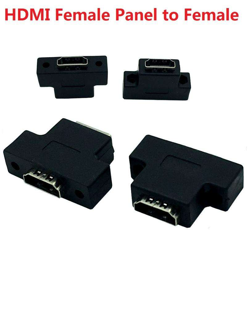 HDMI Female Panel Mount Connector with Secure Locking Adapter