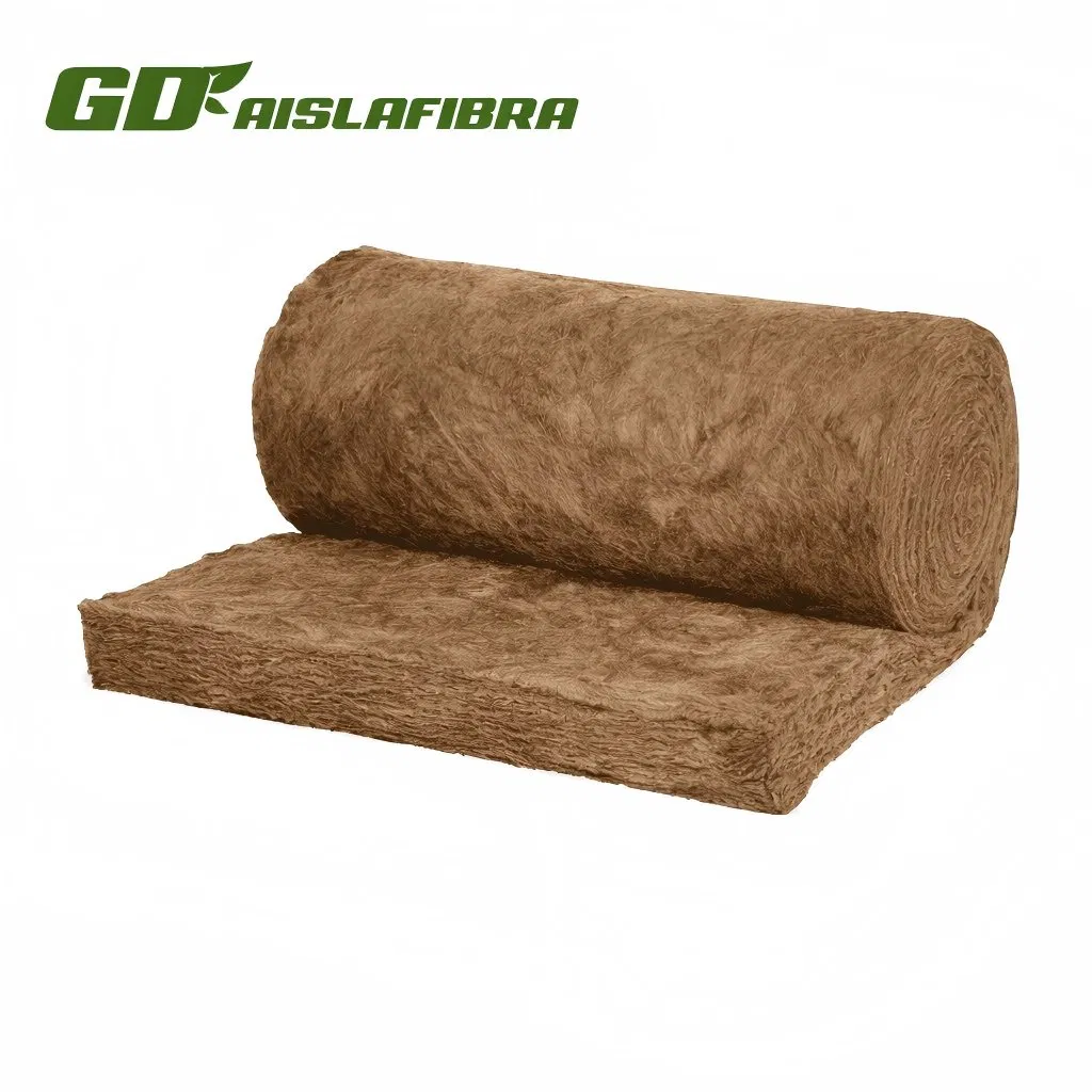 China Factory 10-48kg/M3 Density Formaldehyde-Free Fiberglass Acoustic Insulation for Building Construction