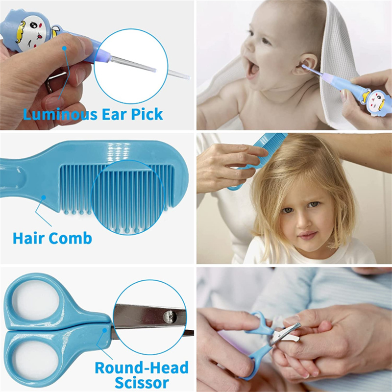 Baby Health Care Grooming Safety Electric Nail Scissors Trimmer Nursery Care Kit