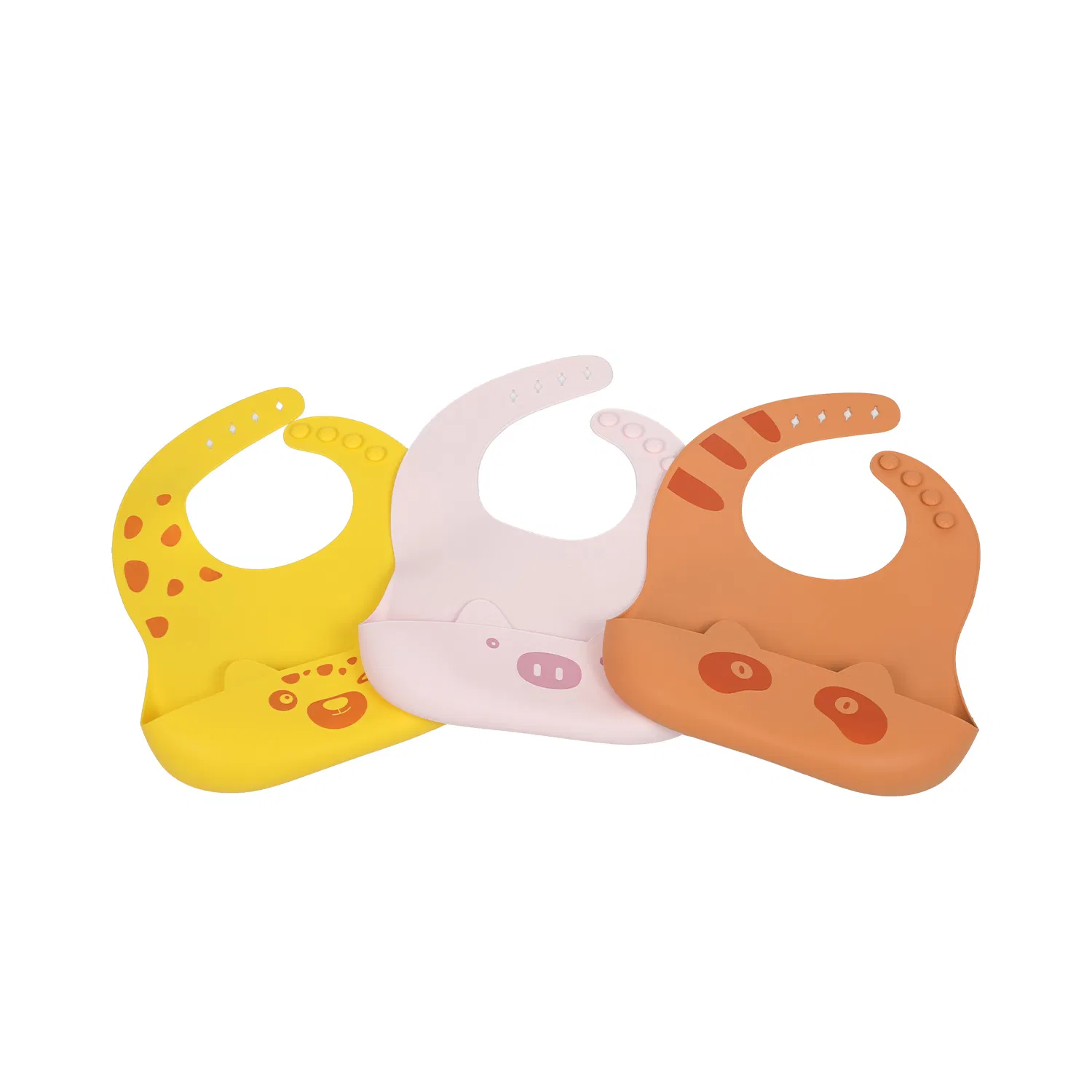 OEM ODM Customize Food Grade Silicone Baby Bibs for Mealtimes