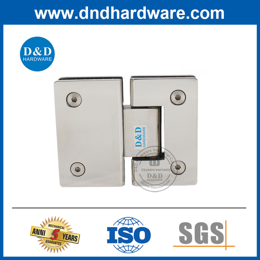 Branded Quality Factory Price Stainless Steel 180 Degree Glass to Glass Hinge