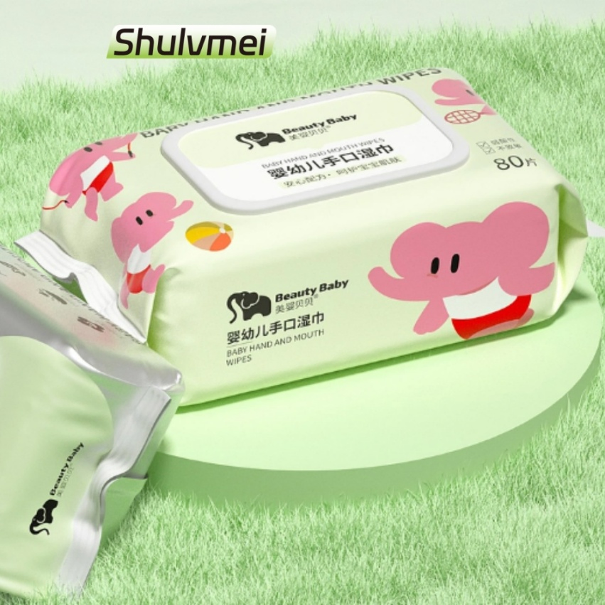 Free Samples Hot Sales 100% Biodegradable Baby S Wet Wipes 80 PCS Unscented Eco-Friendly Healthy and Safe Wipes