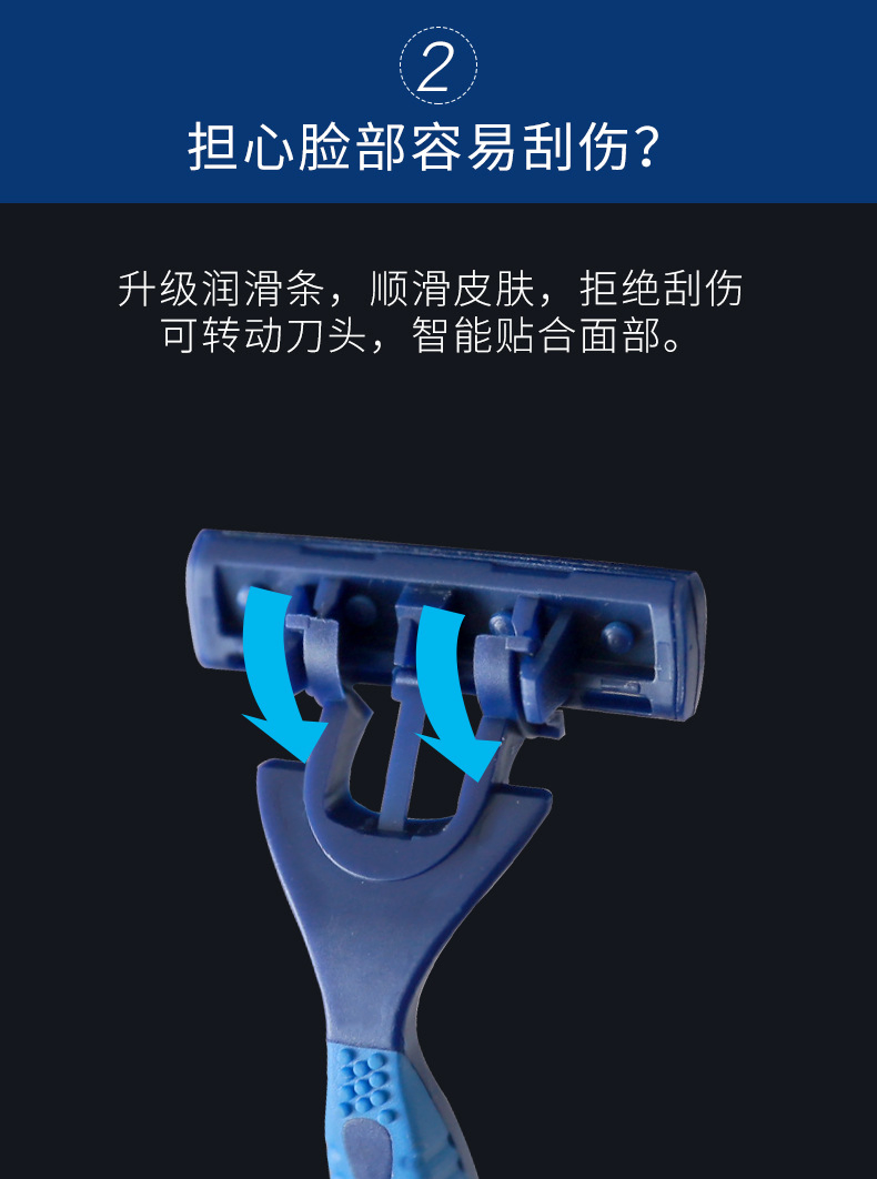 Wholesale Shaving Razor Blades Safety Shaver Disposable Shavers for Mens 06