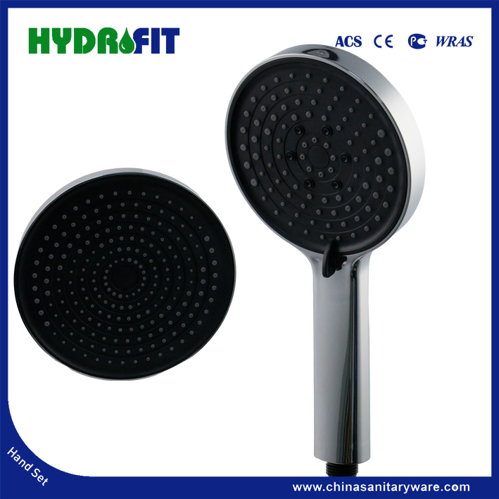 Factory ABS Black Adjustable Ceiling Shower Sprayer Bathroom Overhead Top Shower Head Multi-Function Hand Shower Shower Set