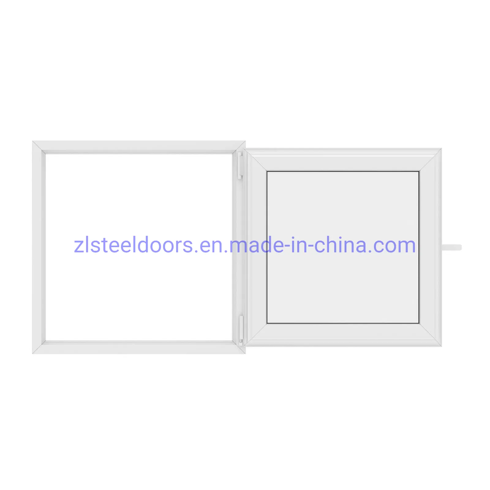 Shipping Container PVC Windows UPVC Swing Glass UPVC European Style Container Windows