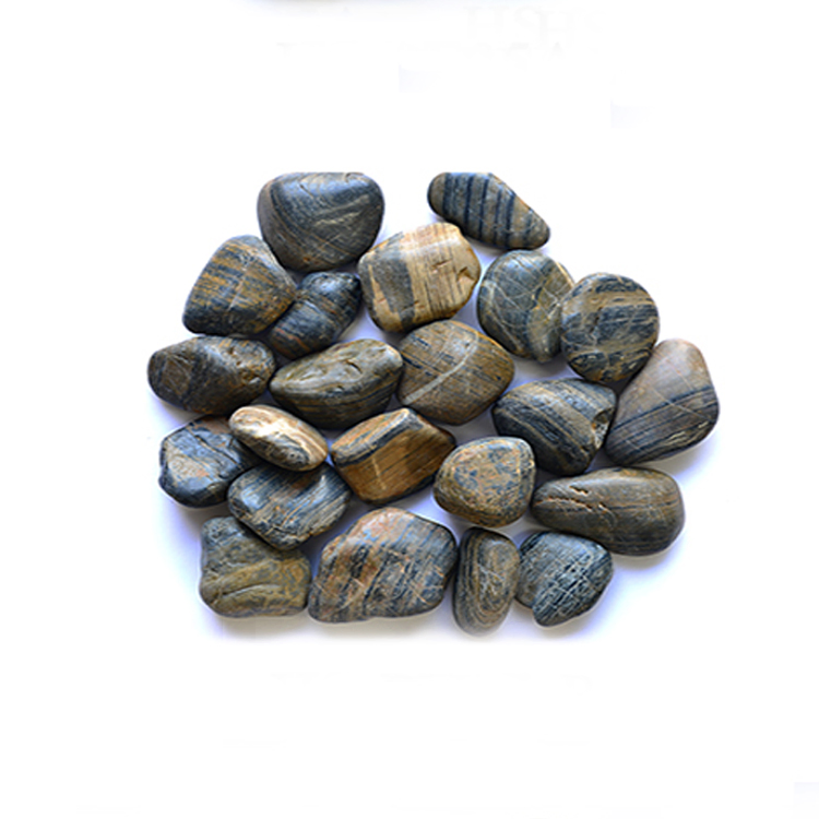 Bathroom Decoration Nature Stone Black River Pebble Tile