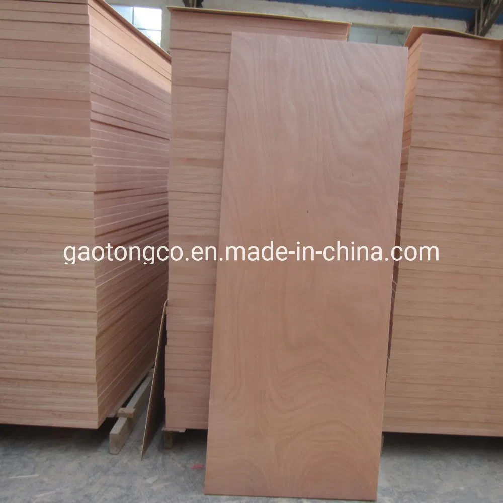 915*2135*3mm Poplar Core Okoume Plywood Door Skin Panel for Interior Door