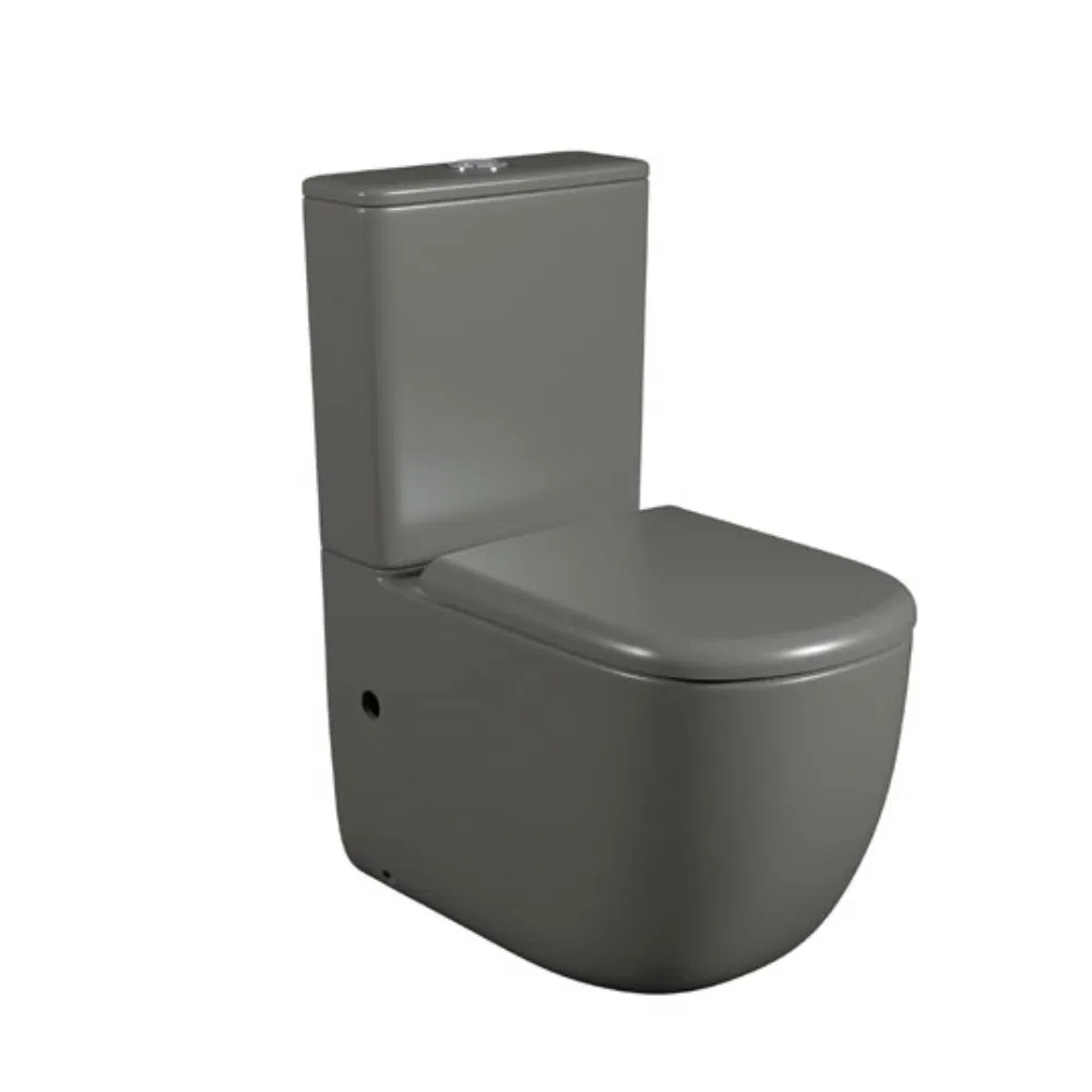 Stylish Matte Dark Green Bidet Toilet Premium Floor Standing Sanitary Ware