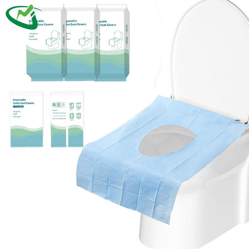 Hygienic Protection Flushable Blue Washroom Disposable Toilet Seat Cover