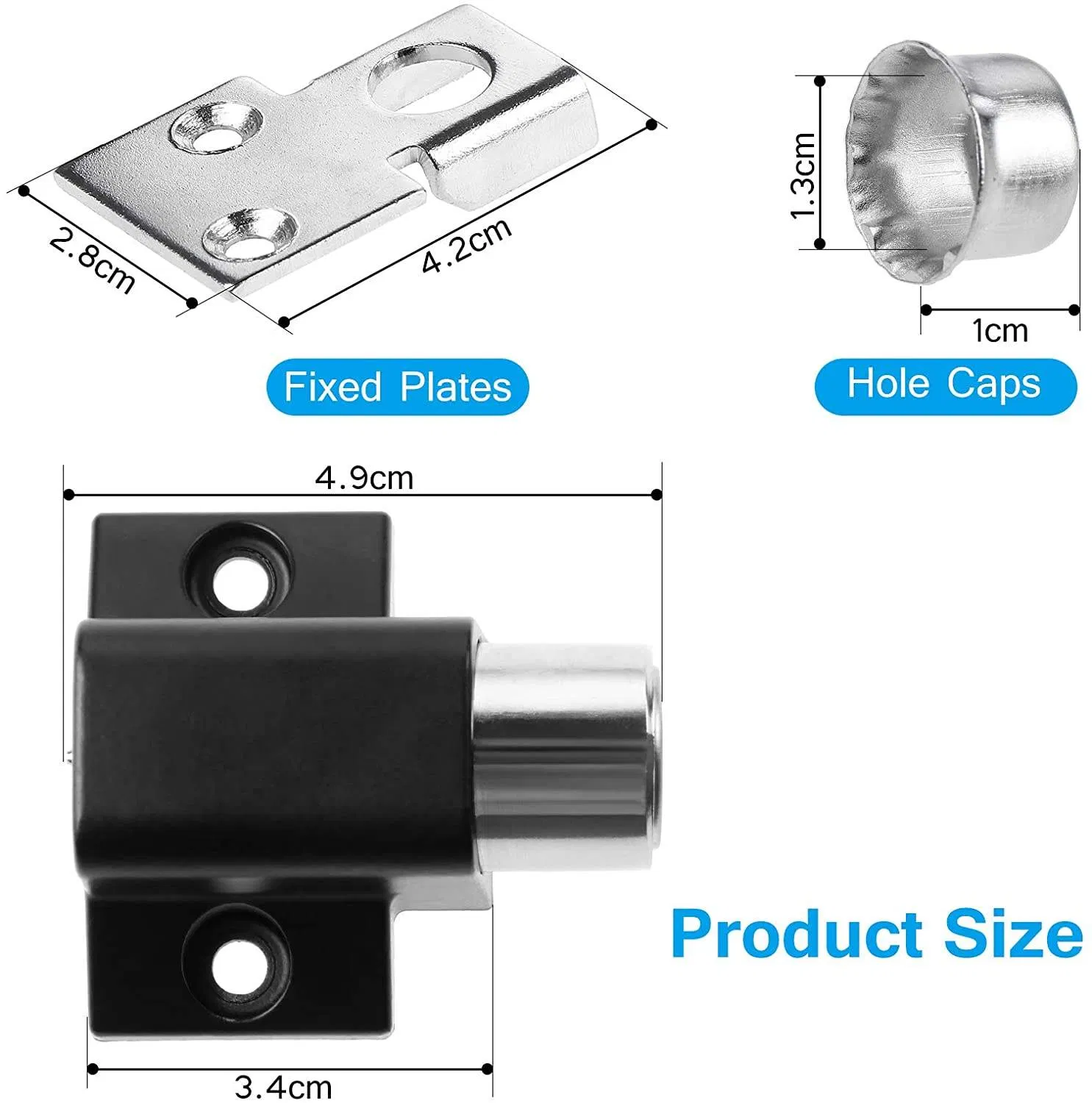 Zinc Alloy Combination Sliding Doors Windows Safety Child Restrictor Press Lock