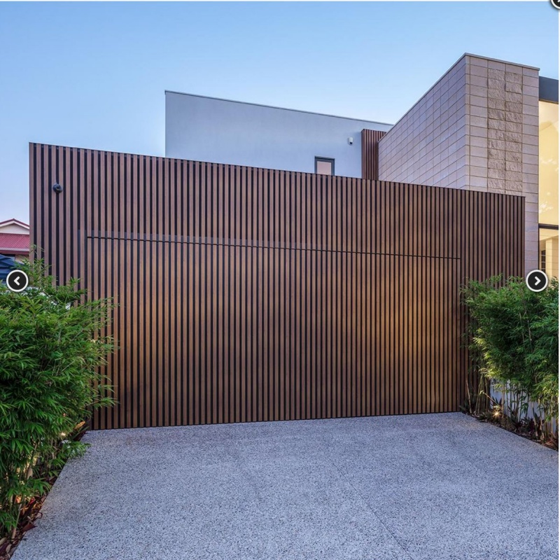 Automatic Powder Spaying Equipment Treated Aluminum Invisible Grille Garage Door