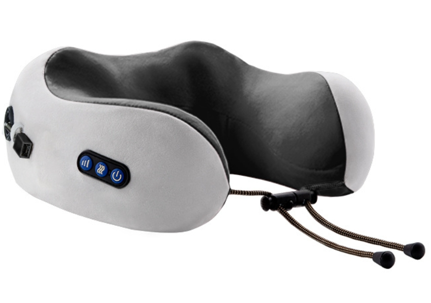Electric Travel Neck Pillow with Heating for Neck Pain Relief