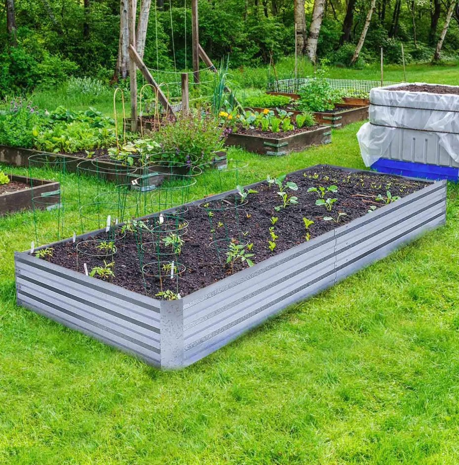 Stackable Metal Garden Bed for Vertical Gardening