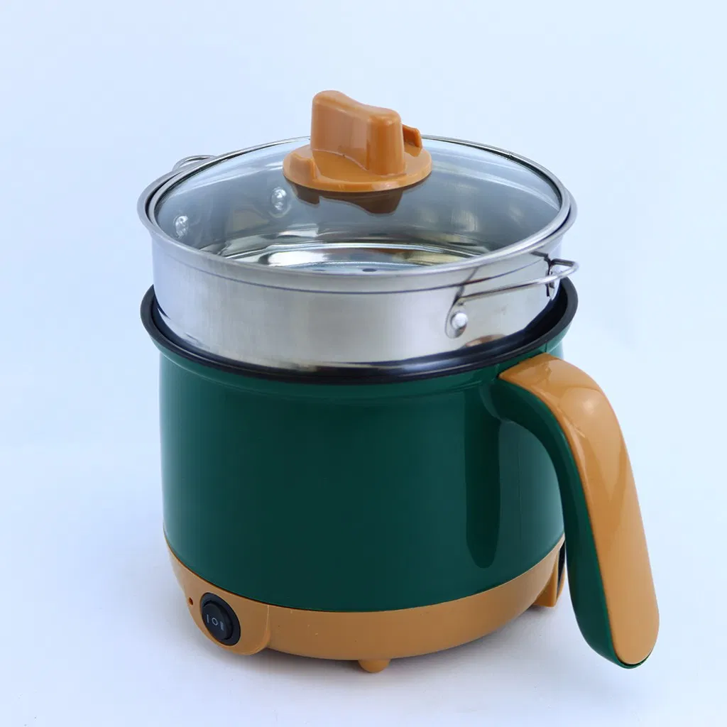 Ju-5511 Electric Caldron 1.8L Electric Rice Cooker with Non-Stick Coating Frying Pan Hot Pot Cooking Pots