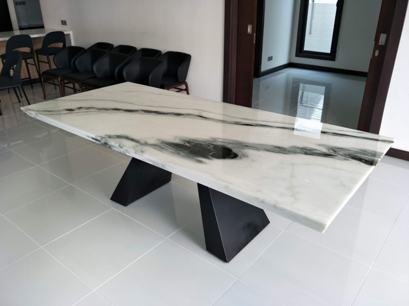 Natural Marble Stone Panda White Marble Slabs for Flooring/Bathroom/Table Countertop Manufacturer