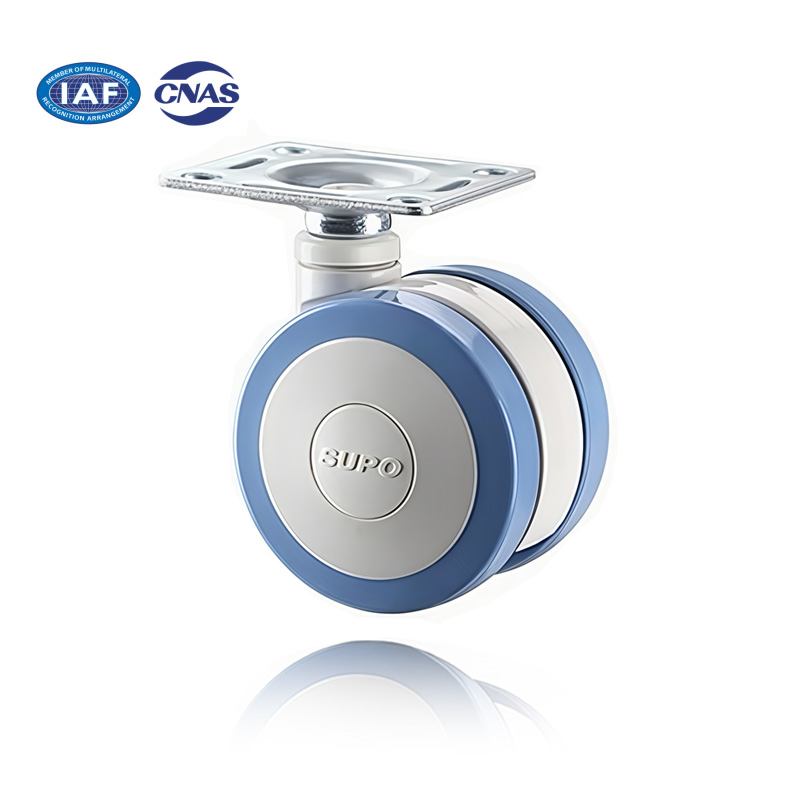 3" 4" Top Plate Medical Caster Nursing Bed - Wear-Resistant & Quiet Swivel Caster