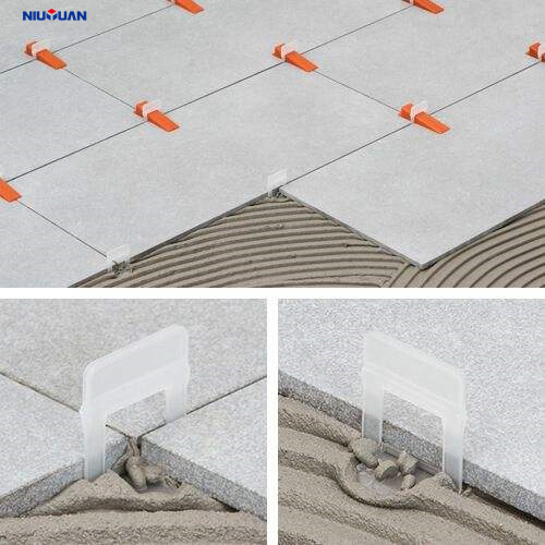 Stone Leveling System Clips 1mm Tile Leveling System Spacer Tile Cross 3.0mm 100PCS/Bag