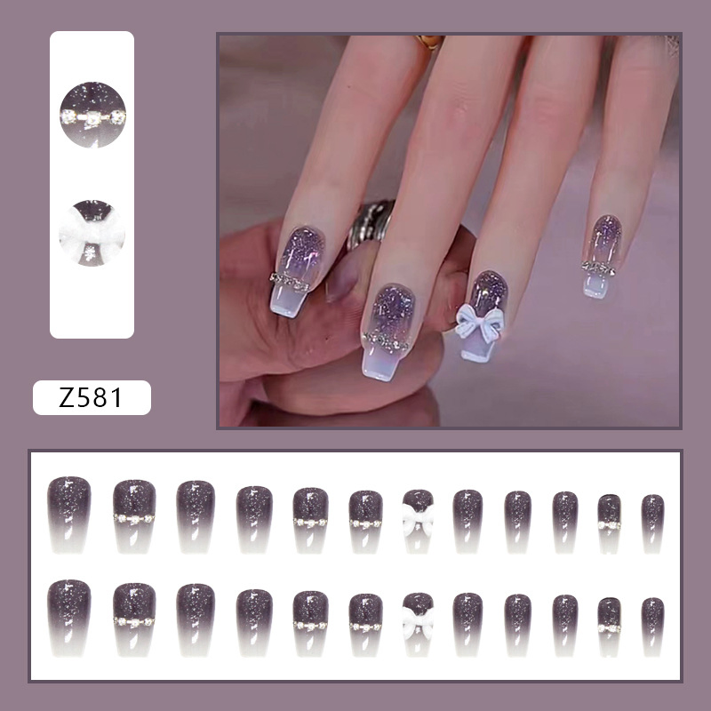 False Nail Full Cover Fingernails Press on Nails Acrylic Fake Nails