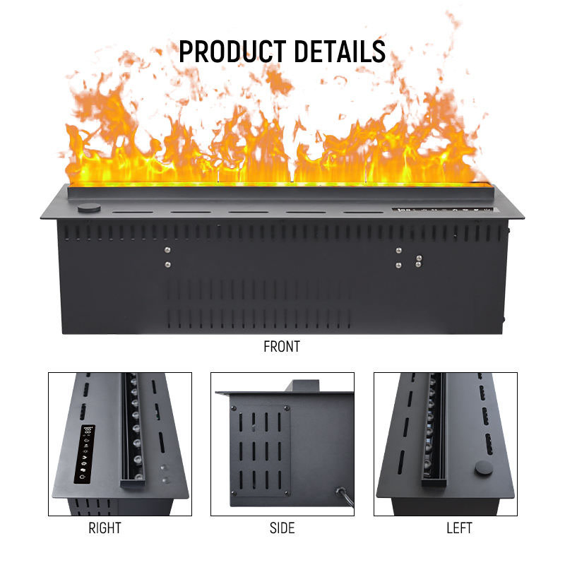 Modern Decorative Ultrasonic Mist Water Vapor Fireplace - Realistic Flame Effect