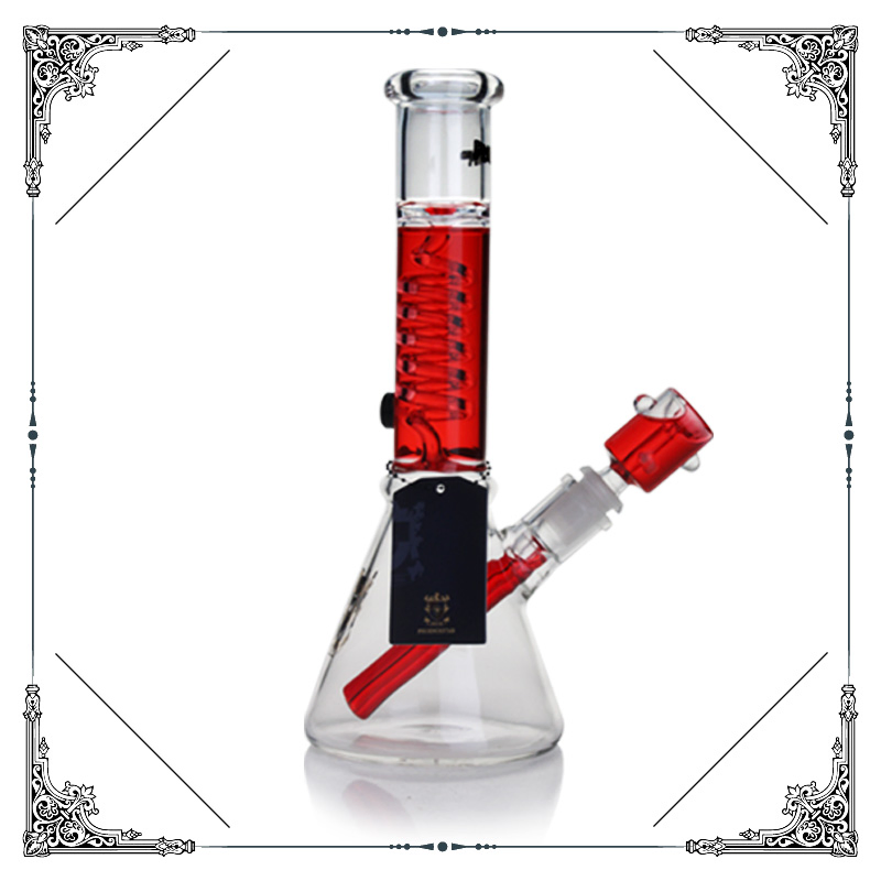 Mini Hookah Phoenix Star 12 Inches Freezable Glycerin Coil Beaker Glass Water Pipe for Smoking