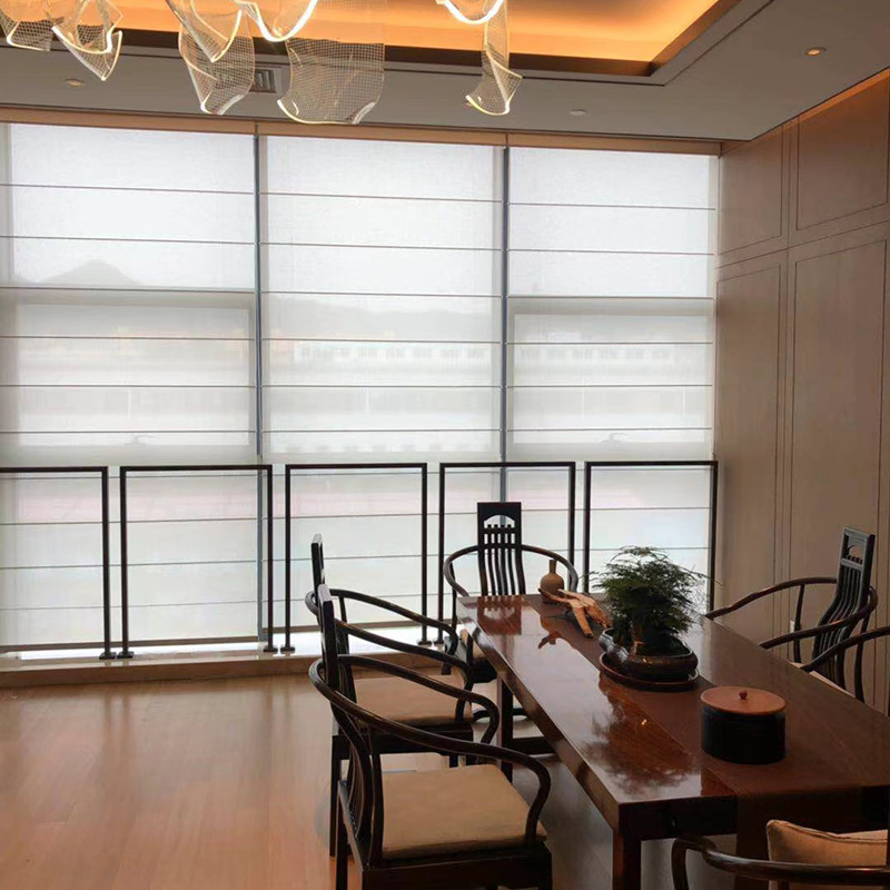 Roman Curtain Folding Fan Form Wavy