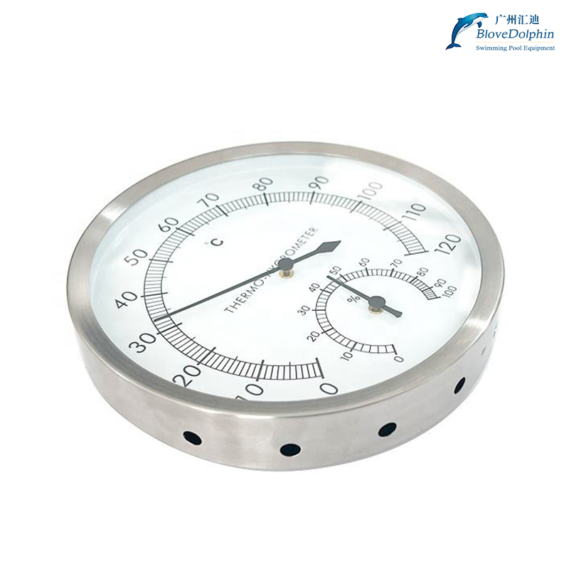 Stainless Steel Wireless Digital Sauna Thermometer Hygrometer for Saunas