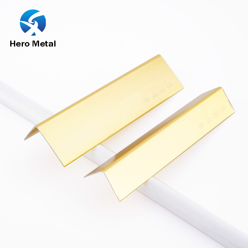 Best Sale Brand 2026 Decor Polished Aluminium Alloy 2.7m Home Ceramic Edging Strips for Marble 40mm Hero Tile L Shape Tile Trim