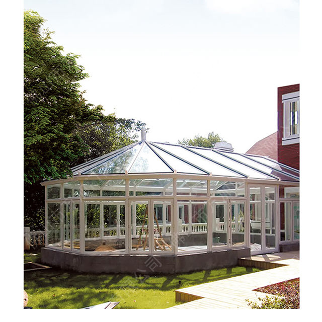 Wholesaler Popular Hotel Outdoor Glass House Waterproof Customized Aluminum Sunroom