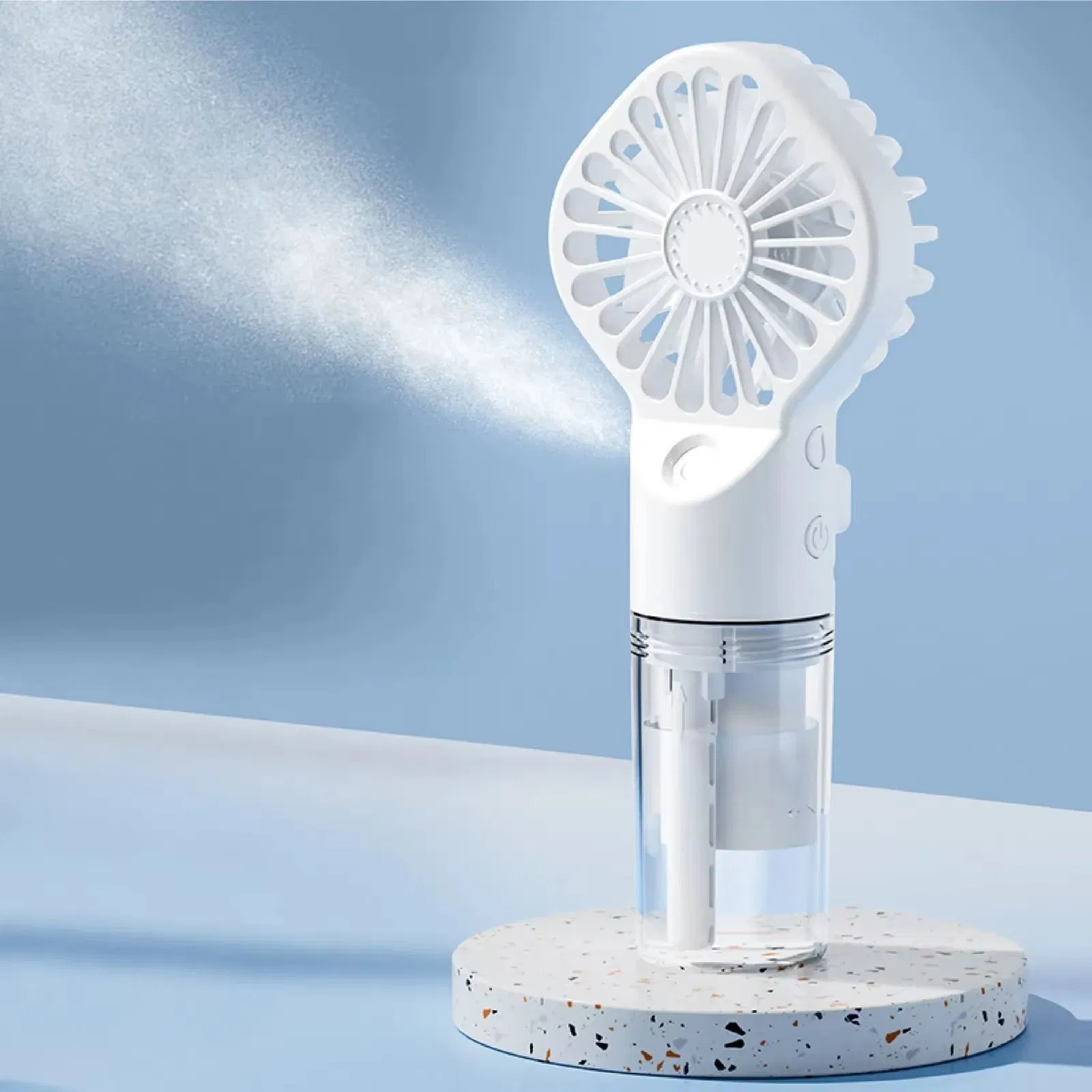 Handheld Mini Air Conditioner USB Rechargeable Portable Humidifier Mist Cooler Cooling Spray Humidifier Fan for Home/Office/Dorm