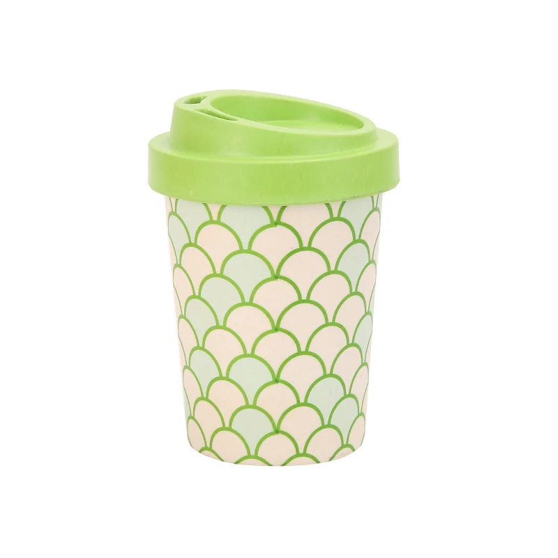 Customized 350/470ml Disposable Coffee Mug Eco-Friendly Reusable Bamboo Fiber Coffee Cup