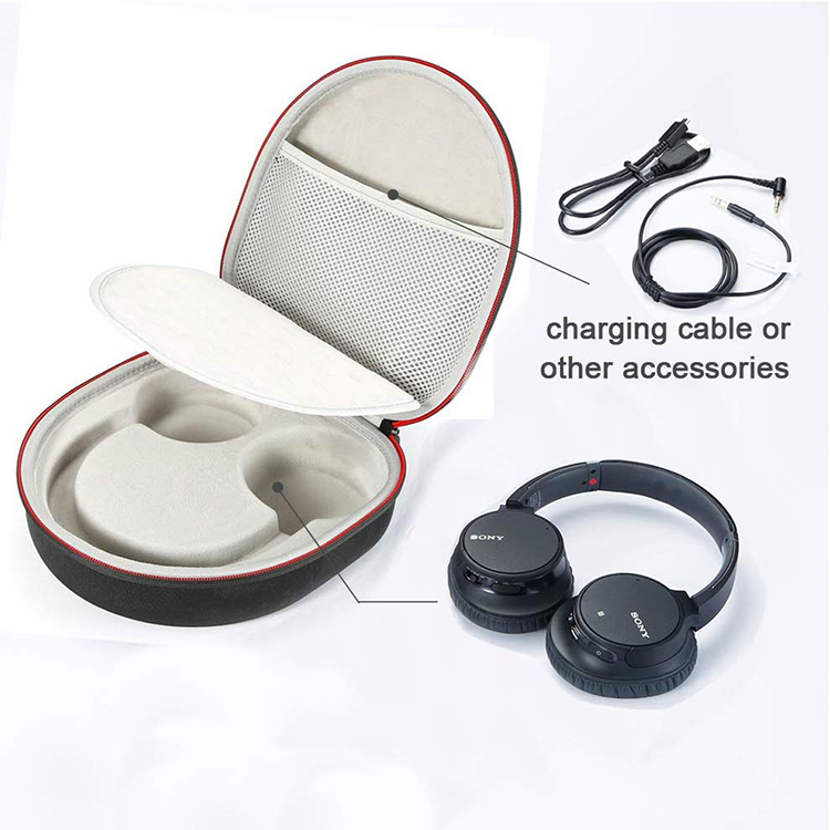 Чехол EVA для наушников, черный, влагозащищенный